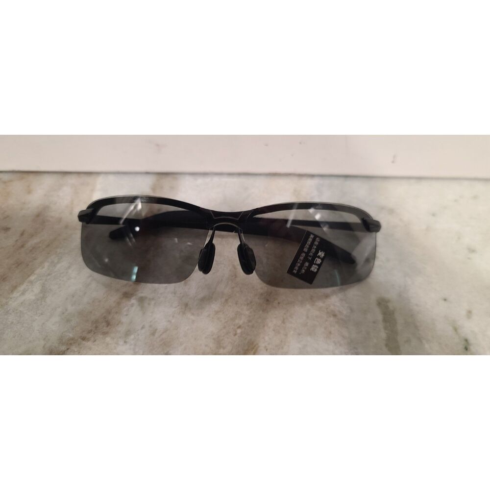 Black Frame Photocromatic Polarized Transition Lenses Sunglasses